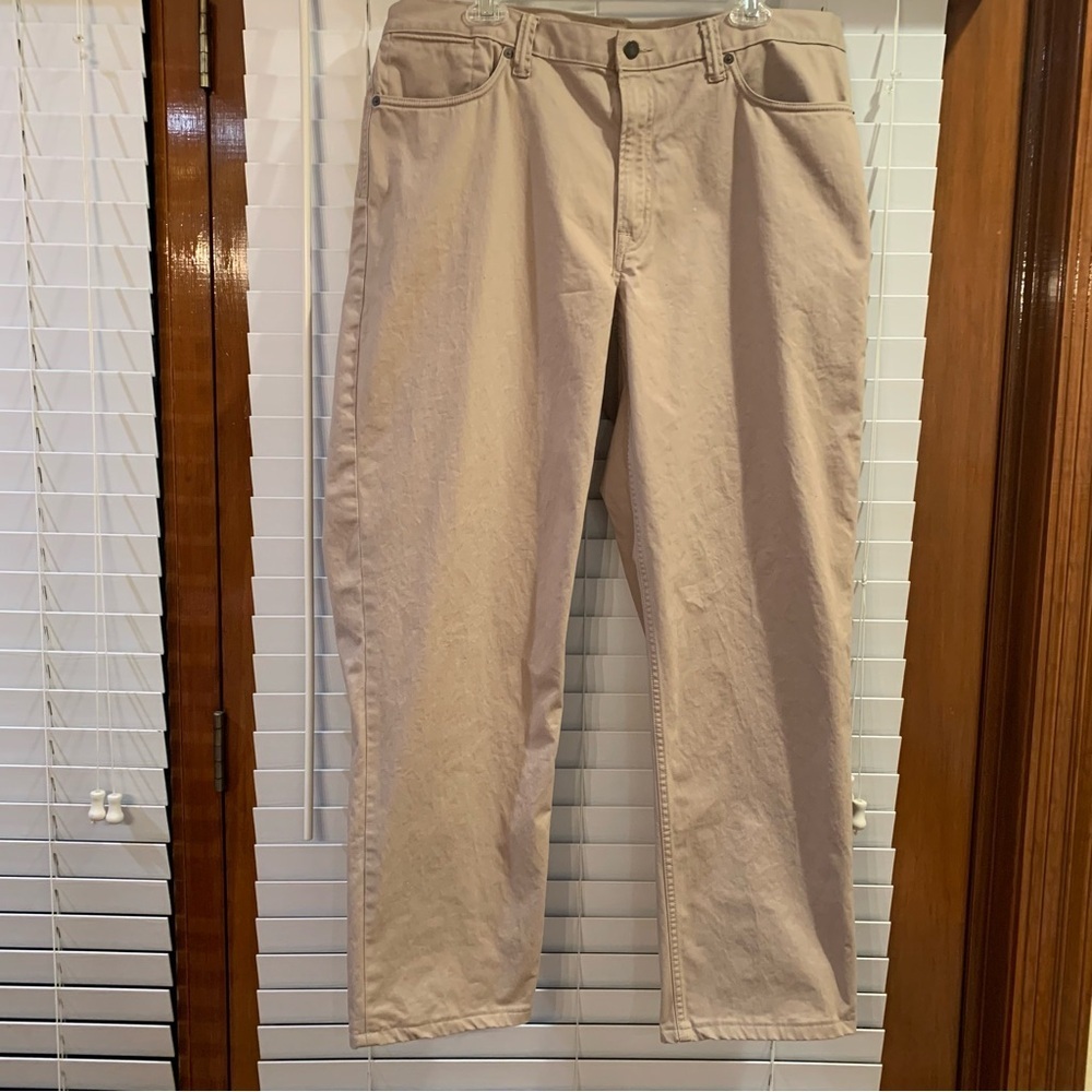 Lands End Men’s Khaki Pants  Traditional Fit Coupe Classic 38x31